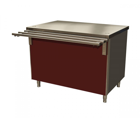 Linie autoservire - Modul neutru cu dulap deschis, 1500x800x900h mm