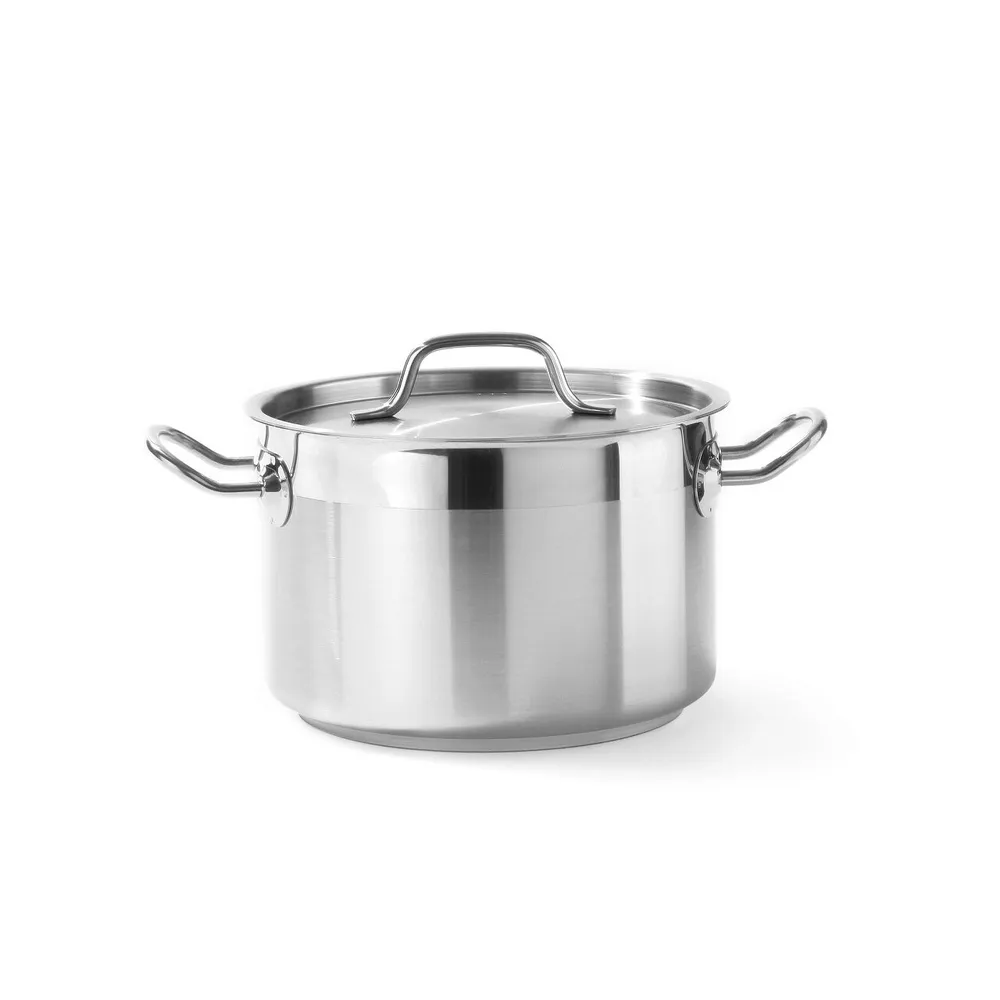 Oale inox profesionale - Oala cu capac 15L, 32x19cm, inox, fund triplu, inductie