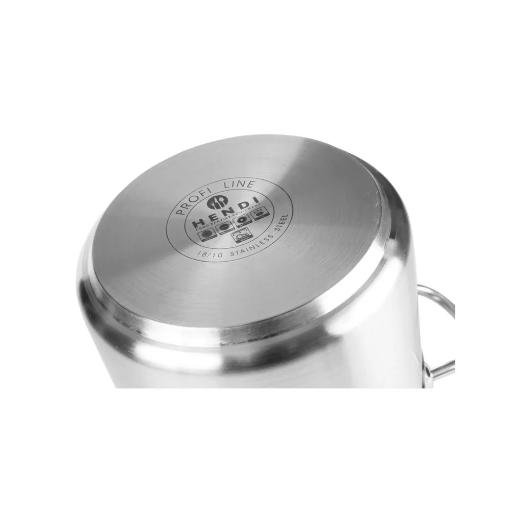 Oala cu capac 4L, 20x13cm, inox, fund triplu, inductie [2]