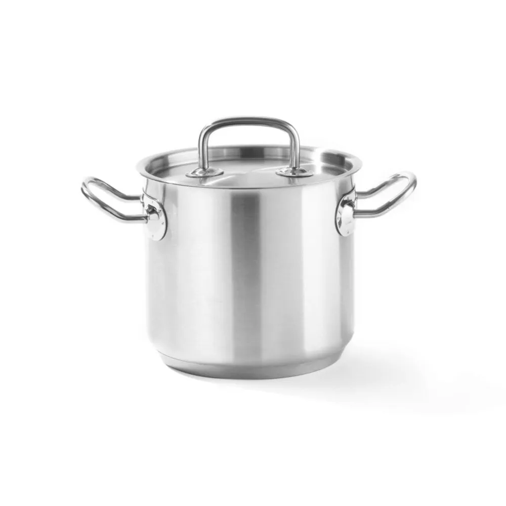 Oale inox profesionale - Oala cu capac 9L, 24x20cm, inox 18/10, fund sandwich