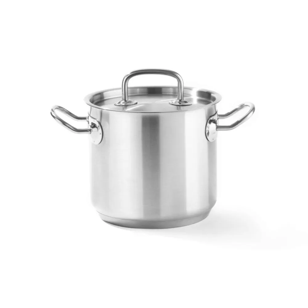 Oale inox profesionale - Oala inalta cu capac 13.5L, 28x22cm, inox, inductie