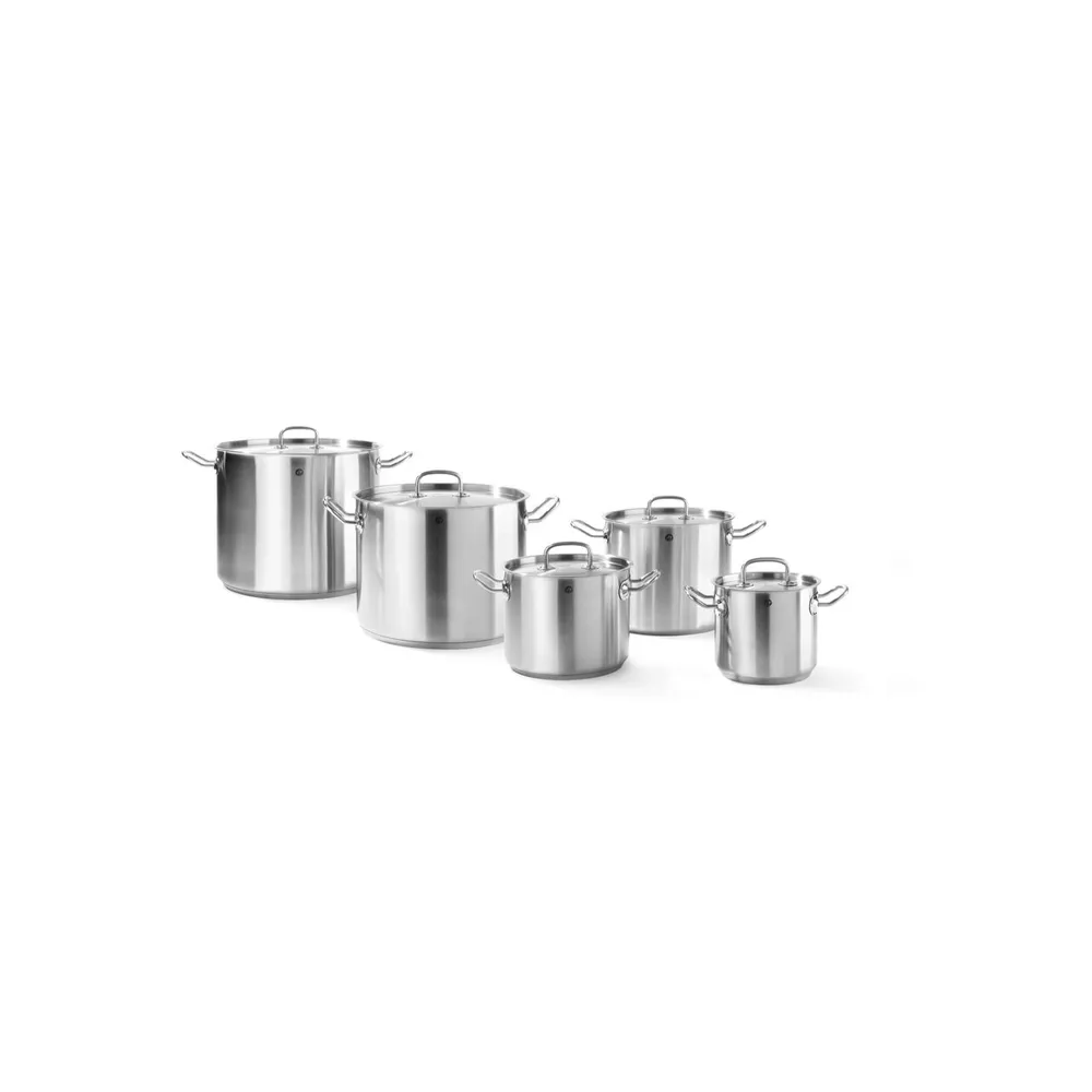 Oala inalta cu capac 5L, inox, fund sandwich, inductie [1]