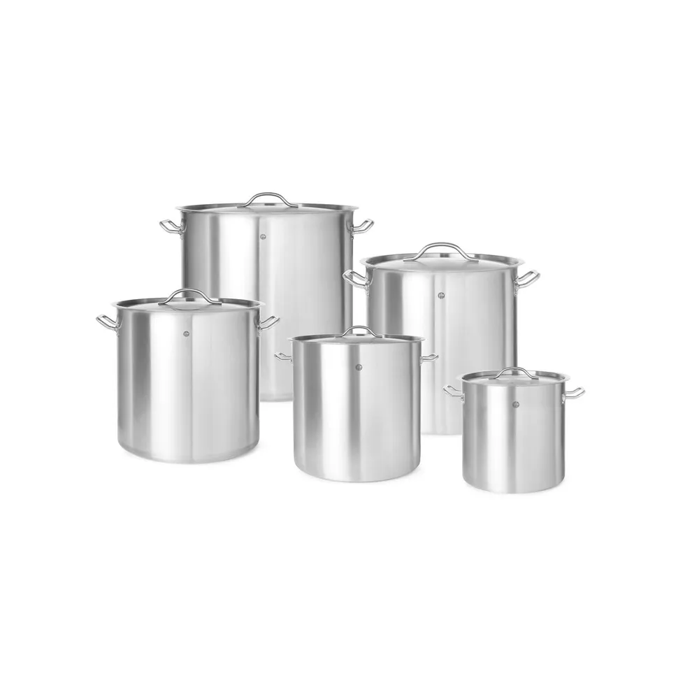 Oala inox Budget Line cu capac, 37 litri, pentru inductie [3]