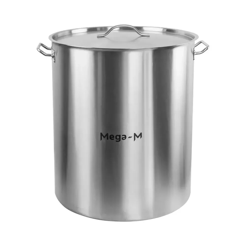 Oale inox profesionale - Oala inox inalta cu capac 115L, 50x60cm