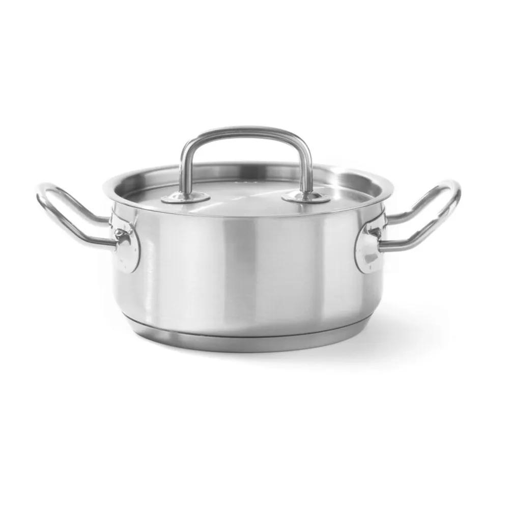 Oale inox profesionale - Oala joasa cu capac 7.4L, 28x12cm, inox, fund triplu
