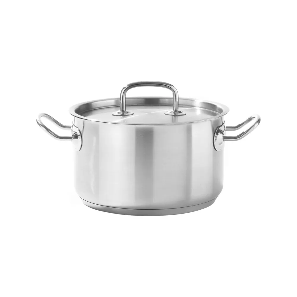 Oale inox profesionale - Oala medie cu capac 7L, 24x15cm, inox 18/10, inductie