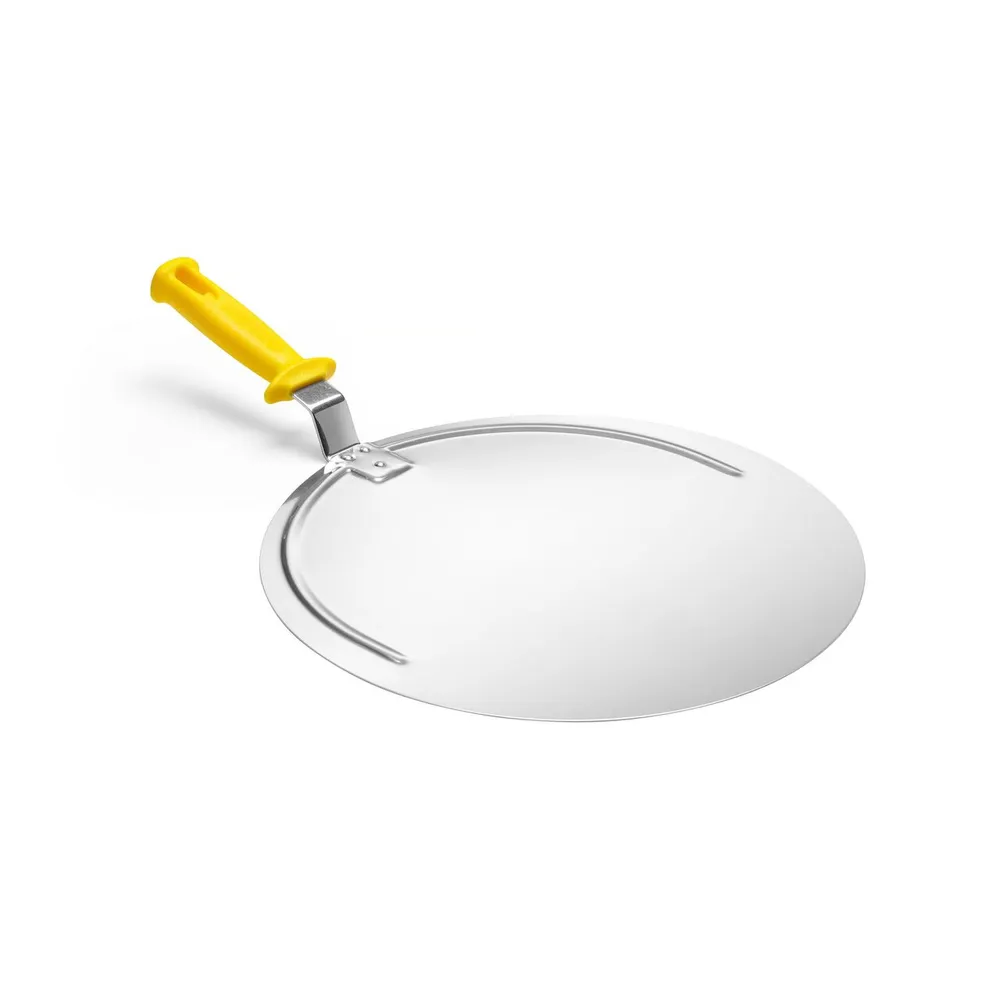 Accesorii pizza - Paleta pizza perforata, inox, 1200x230 mm, maner din plastic