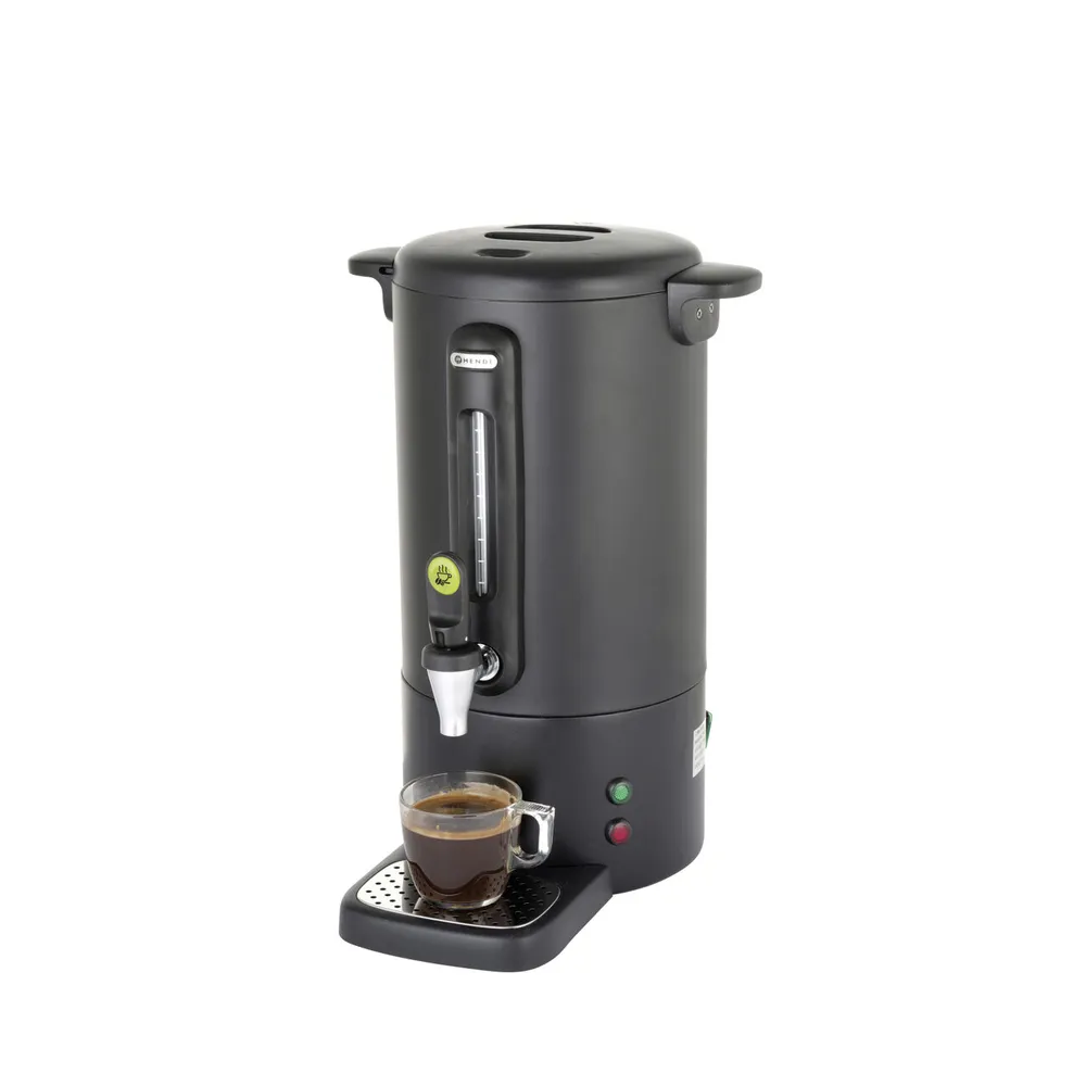 Percolatoare cafea - Percolator negru mat, 7 L, inox, 1650 W, pentru bauturi fierbinti