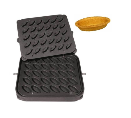 Patiserie - Cofetarie - Placa 05 pentru Cook-Matic tarte ovale Mignon Festonate