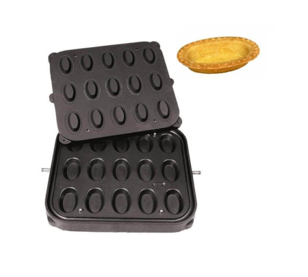 Patiserie - Cofetarie - Placa 06 pentru Cook-Matic tarte ovale mari Festonate