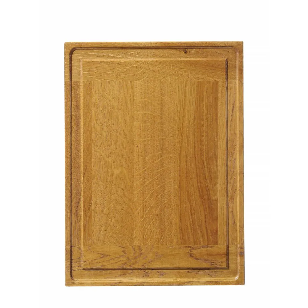 Tocatoare bucatarie - Platou de servire stejar, 370x270 mm, cu spatiu colectare