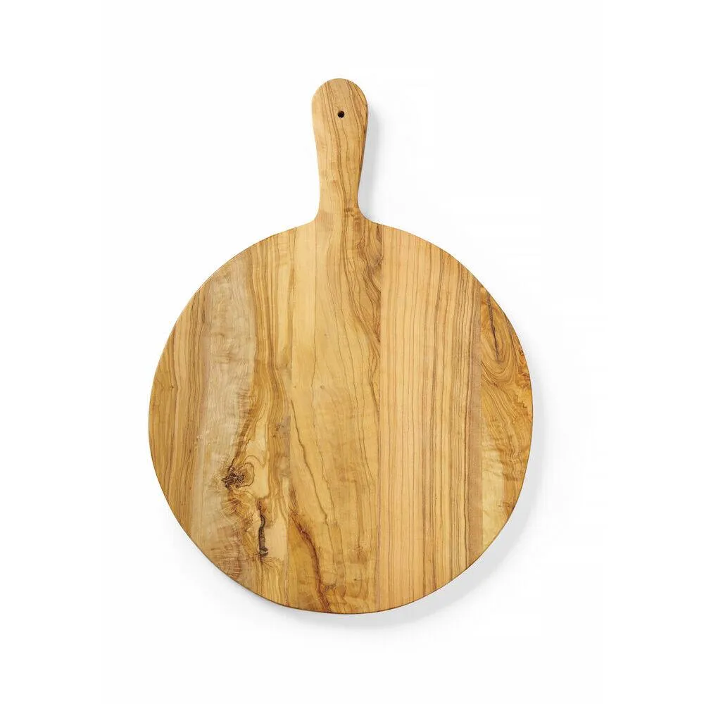 Platou rotund din lemn de maslin, diametru 320 mm [1]