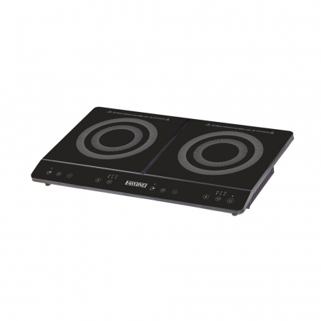 Plite cu inductie profesionale - Plita dubla cu inductie ø 255 mm, 230V, 1,8+1,7 kW, ET350G