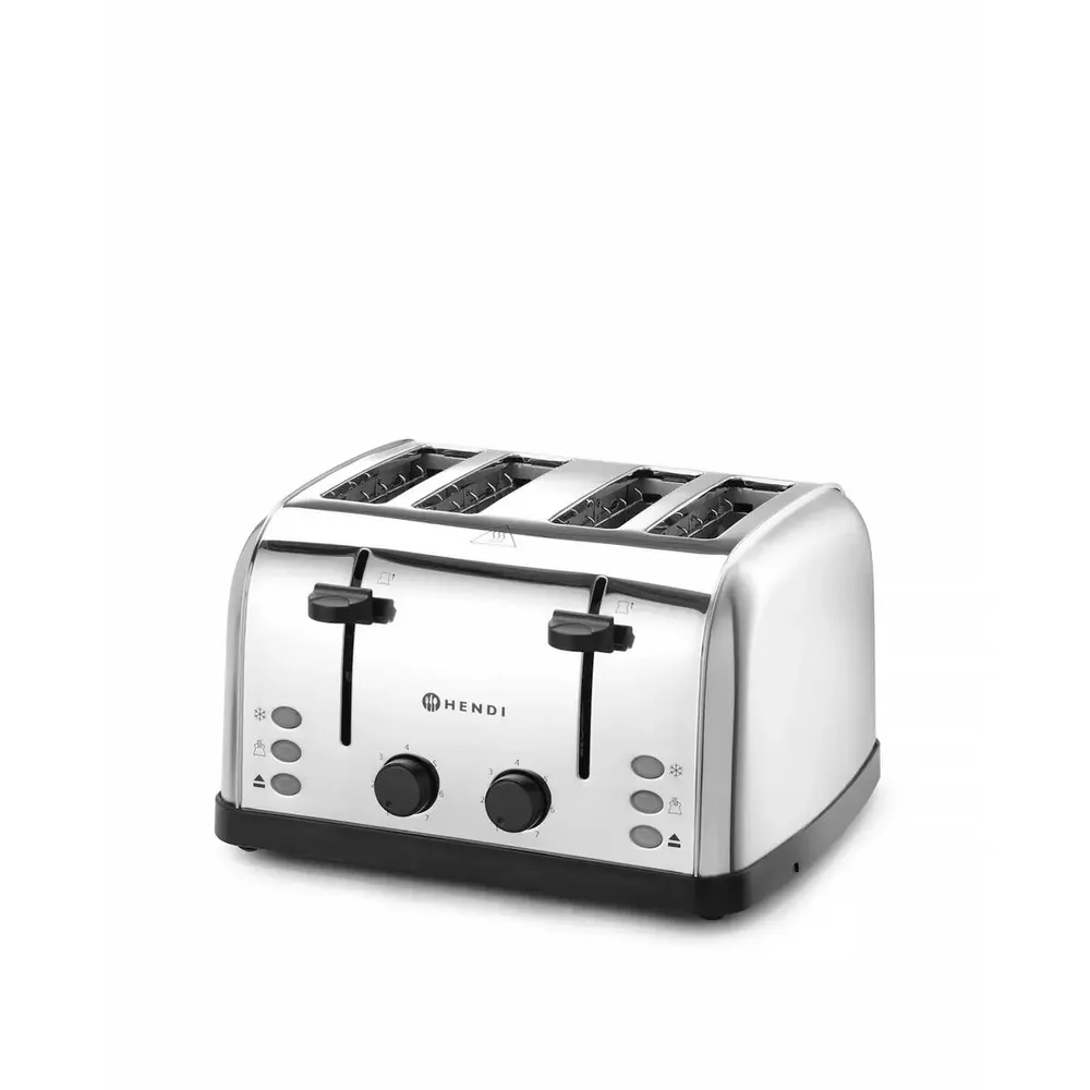 Prajitor paine 4 felii, inox, 1500W, 7 nivele incalzire [3]