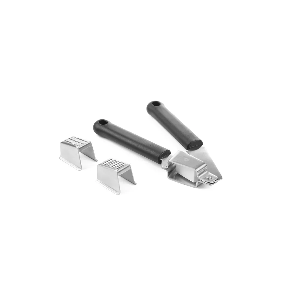 ď»żUstensile diverse pizza - Presa usturoi inox, 180x25 mm, 2 gratare detasabile