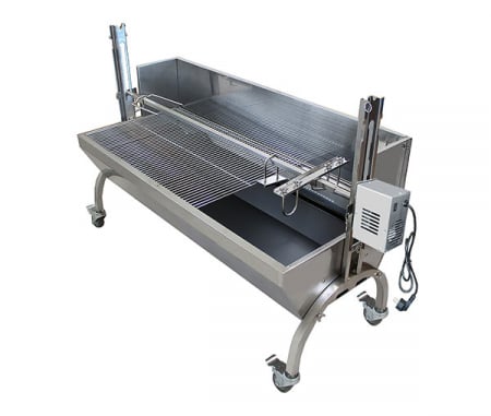 Protap rotisor cu gratar 1250x490 mm din inox cu rebord, 230V, BSGW-150H [2]