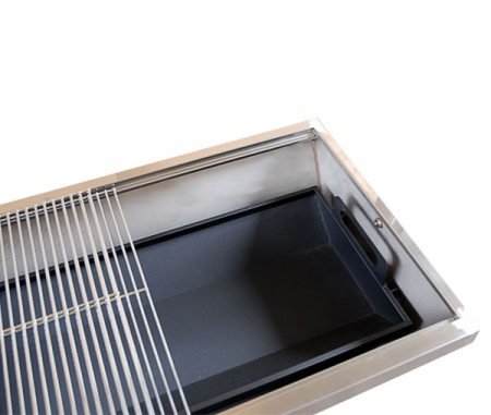 Protap rotisor cu gratar 1250x490 mm din inox cu rebord, 230V, BSGW-150H [7]