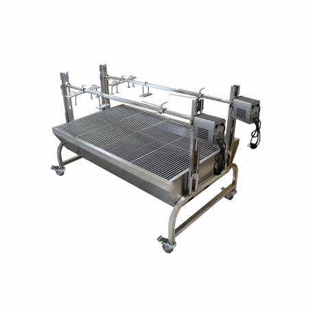 Echipamente Fast-food - Protap rotisor dublu cu gratar 1260x750 mm pe carbune din inox, 230V, BSG150-D