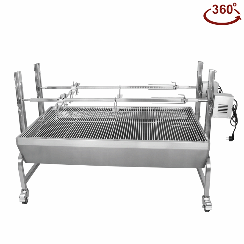 Protap rotisor dublu cu gratar 1260x750 mm pe carbune din inox, 230V, BSG150-D [1]
