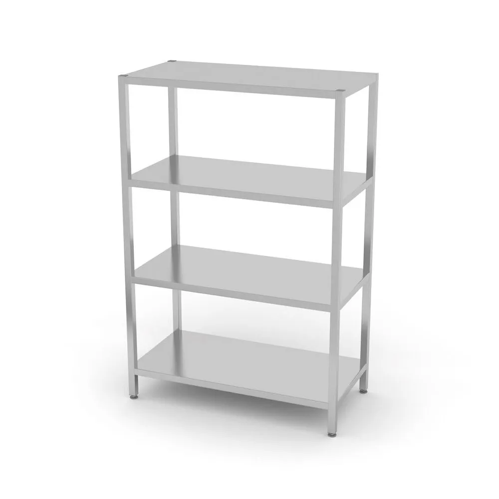 Rastele inox depozitare - Raft 4 polite Kitchen Line, inox, 1000x400x1800mm