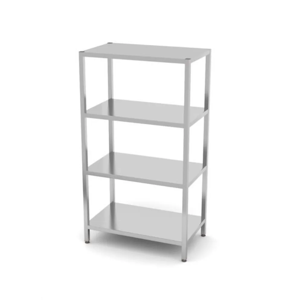 Rastele inox depozitare - Raft 4 polite Kitchen Line, inox, 1000x600x1800mm