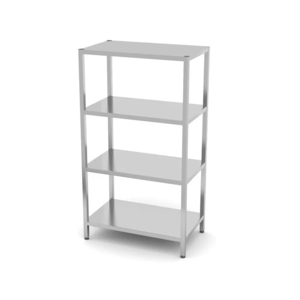 Rastele inox depozitare - Raft 4 polite Kitchen Line, inox, 1200x500x1800mm