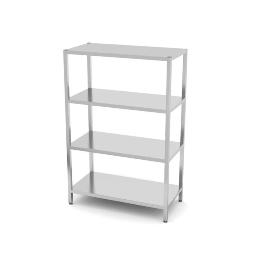 Rastele inox depozitare - Raft 4 polite Kitchen Line, inox, 1200x600x1800mm