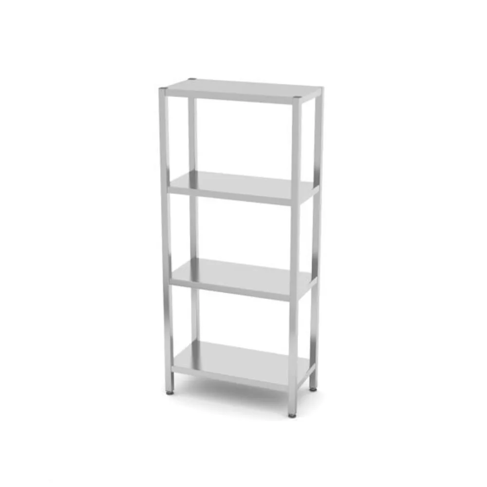 Rastele inox depozitare - Raft 4 polite Kitchen Line, inox, 800x400x1800mm