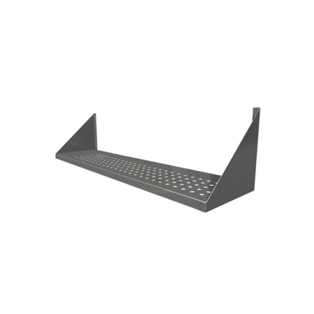 Rafturi inox - Raft de perete din inox cu o polita perforata, latimea 350 mm