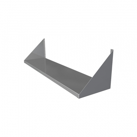 Rafturi inox - Raft de perete din inox cu o polita plina, latimea 350 mm
