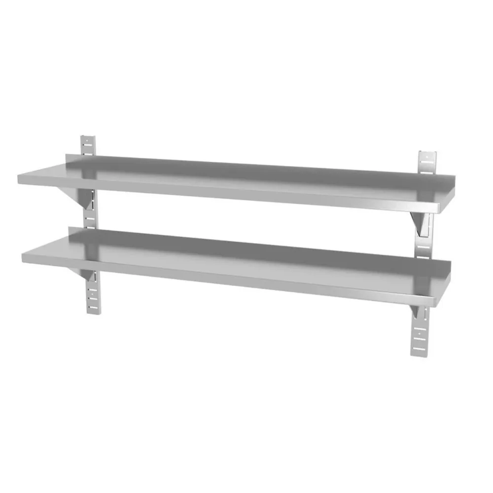 Rastele inox depozitare - Raft dublu suspendat reglabil, 1400x300x600mm