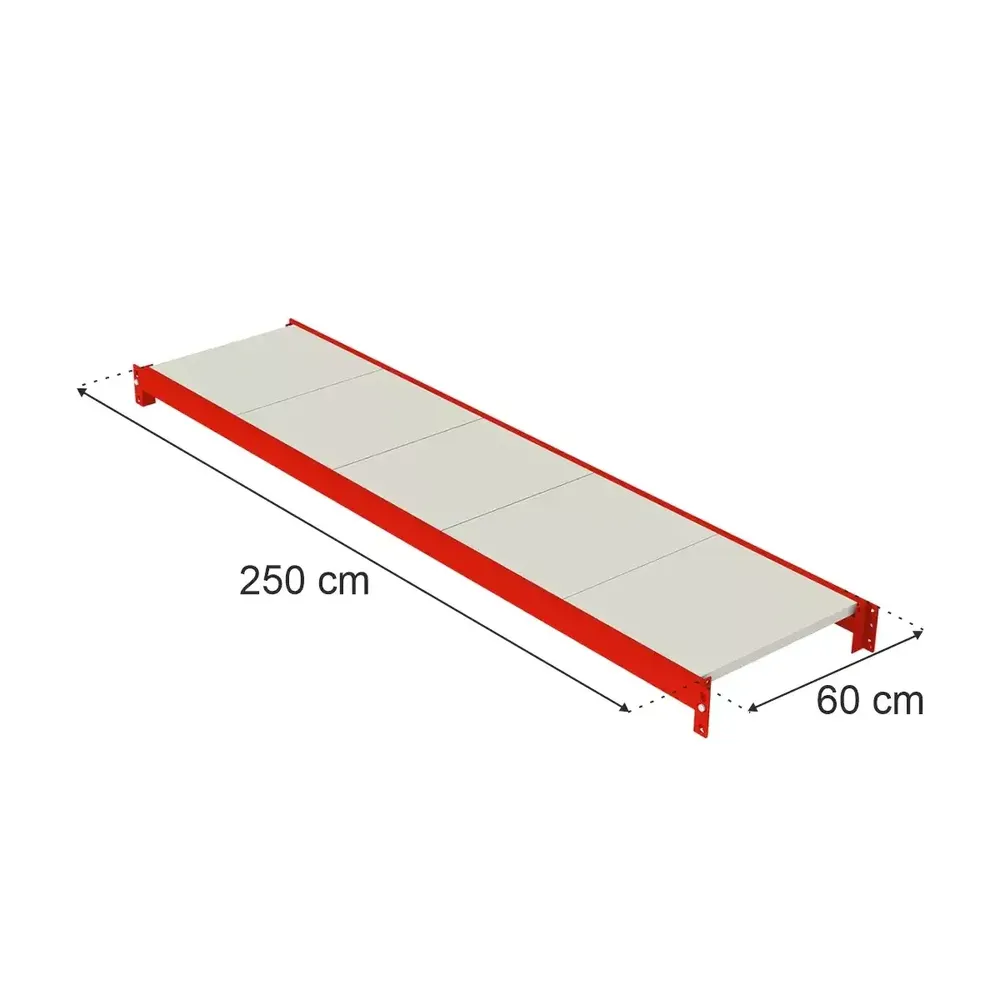 Rafturi metalice de depozitare - Raft magazin 250x60cm