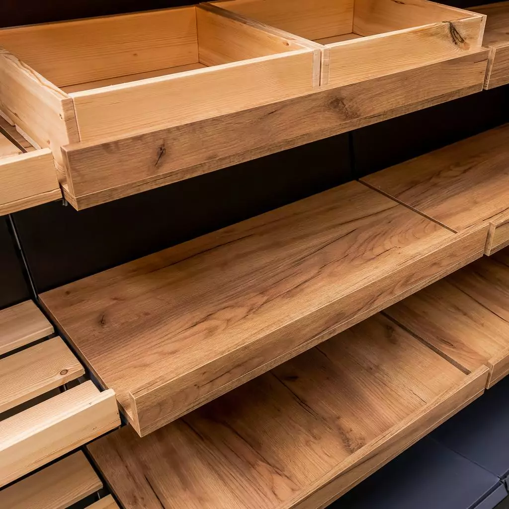 Raft paine modul deschis 244cm, stejar kraft [3]