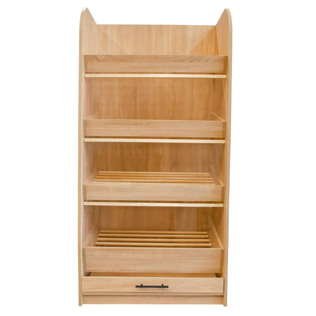 Raft paine plexiglas, 180cm, stejar sonoma [2]