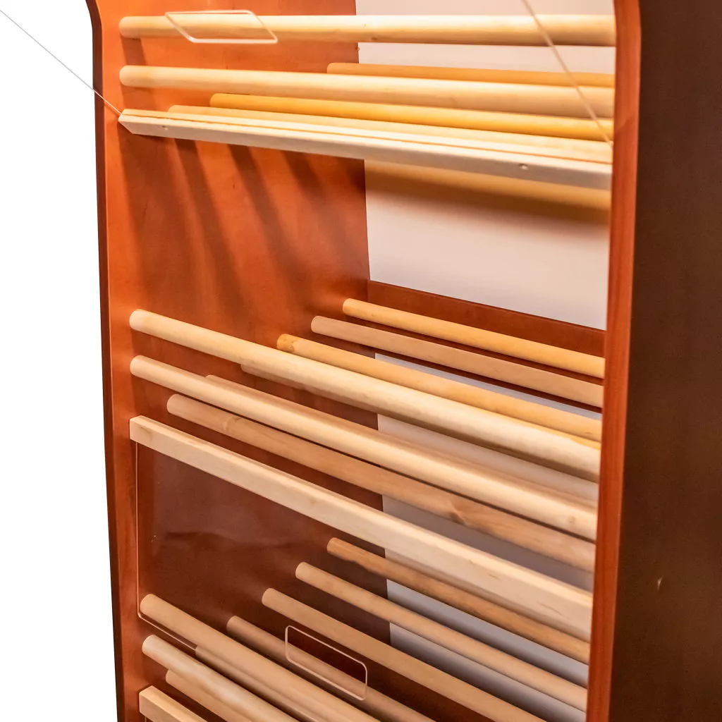 Raft paine plexiglas, iluminare, 200cm, par camp [4]