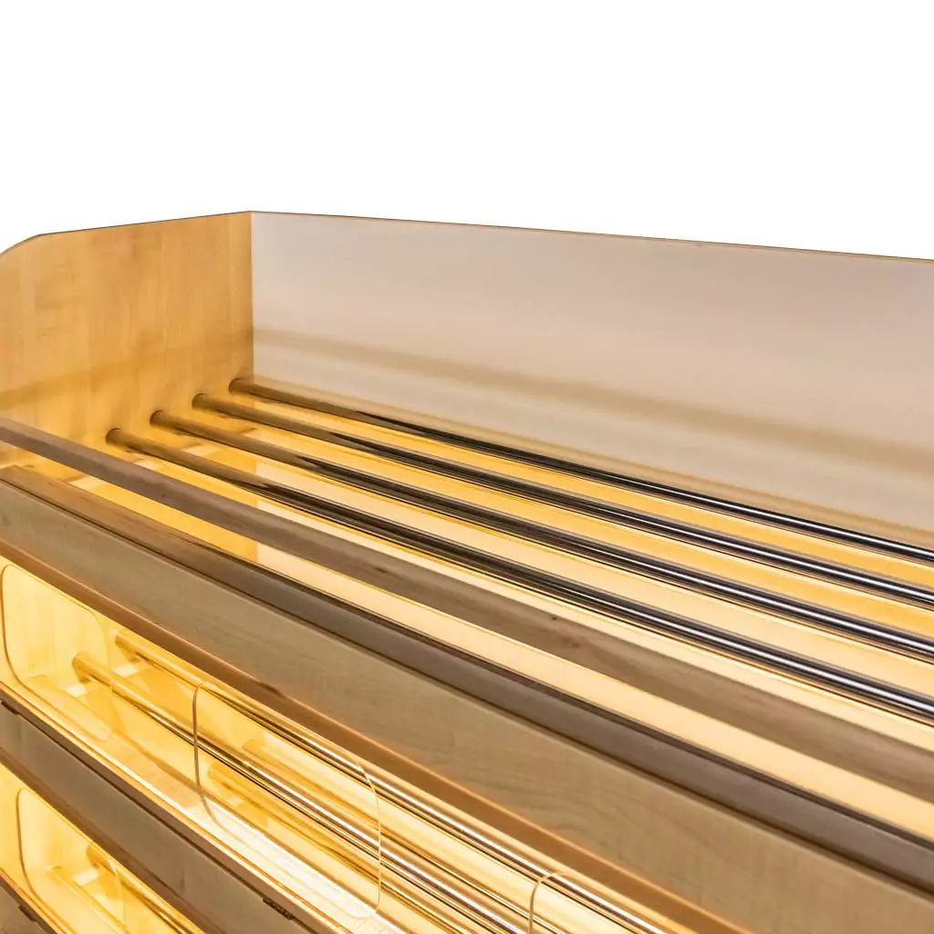 Raft paine plexiglas, iluminare, LED 180cm, artar [4]