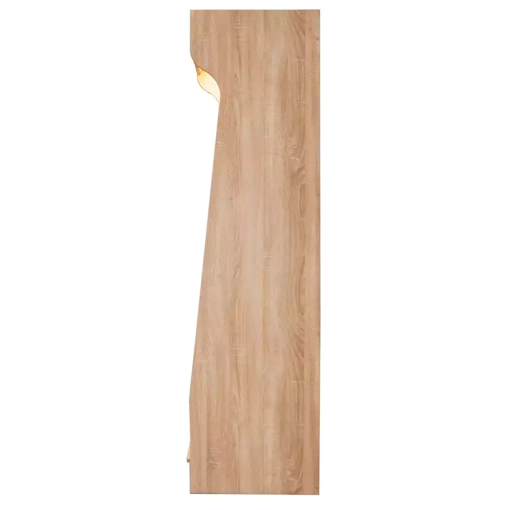 Raft paine plexiglas, iluminare LED, 200cm, stejar sonoma [2]