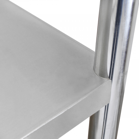 Rastel din inox cu 4 polite pline 1200x460 mm BER4 [5]