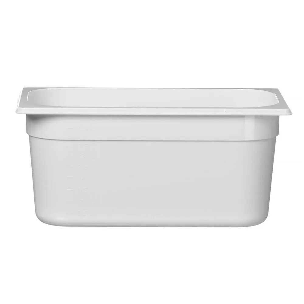 Recipient gastronorm PC alb, GN 1/4, 2.8L, 265x162x100mm [1]