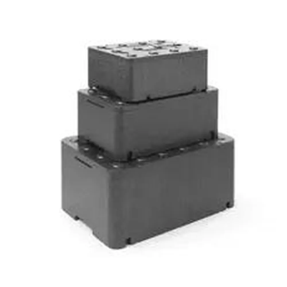 Recipient termoizolant piocelan, 47L, 600x400x296 mm, negru [1]