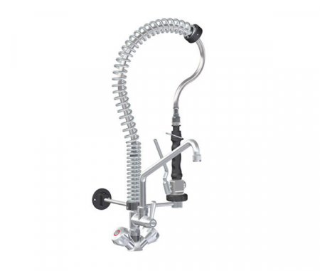 Accesorii spalatoare - Dus prespalare mini cu baterie si doi robineti