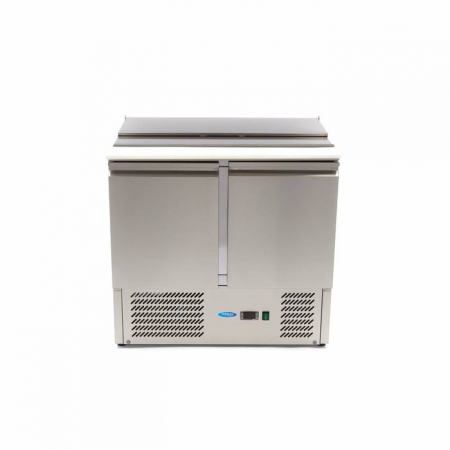 Saladeta inox 257 litri cu 2 usi si blat de lucru integrat [3]