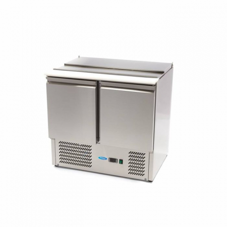 Echipamente Frigorifice - Saladeta inox 257 litri cu 2 usi si blat de lucru integrat