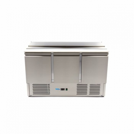 Saladeta inox 400 litri cu 3 usi si blat de taiere inclus [3]