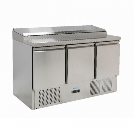 Echipamente Frigorifice - Saladeta profesionala inox cu 3 usi, 8 GN1/6, 392 litri, +2+8°C FORCOLD