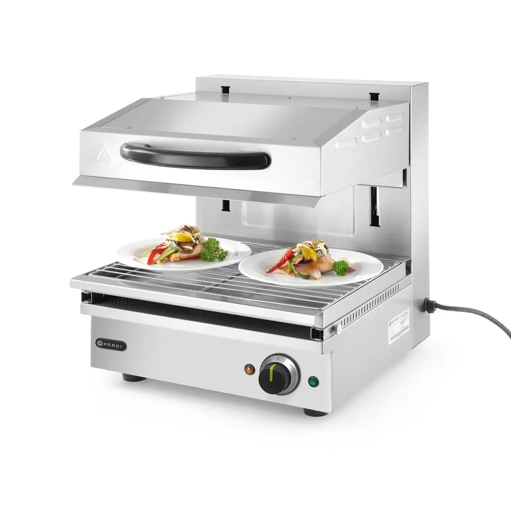 Salamandre electrice - Salamander profesional, 2800W, inaltime reglabila, inox