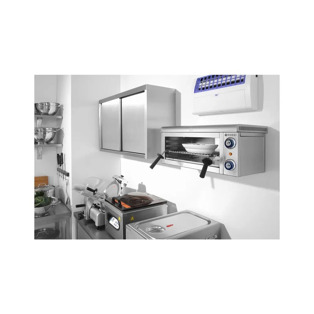 Salamandra montabila pe perete, inox, 2000W, timer 30 min [1]