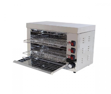 Salamandra profesionala din inox, 360x270x250 mm, 230V, 3,15kW, BSP-1 [2]