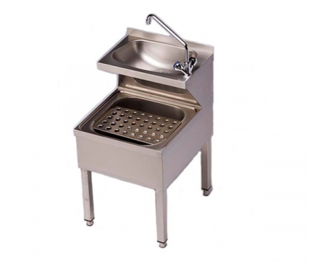 Spalare vesela si Igiena - Salator combinat cu suport tip evier din inox, latime 600 mm