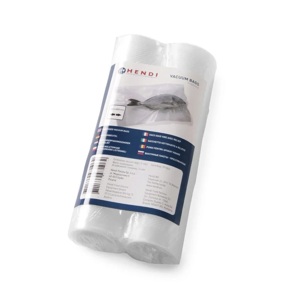 Accesorii - Set 2 role pungi gofrate vacuum, 200x6000 mm, rezistente